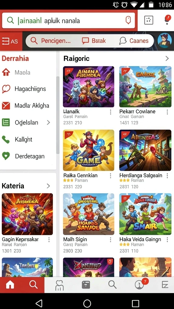 surga11 - Tampilan antarmuka yang ramah pengguna dan modern.